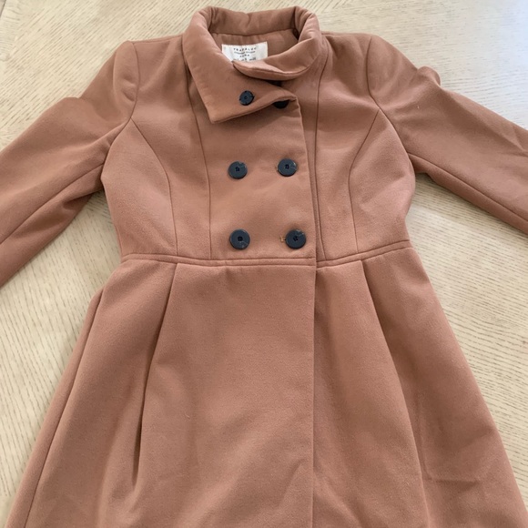 Zara Coat. Camel/brown coloured coat. - Picture 2 of 6